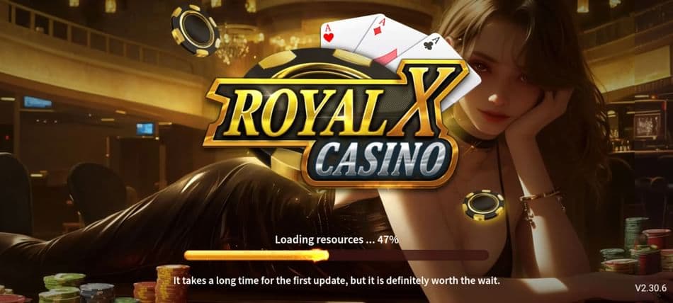 Royal X Casino APK download banner for Android users